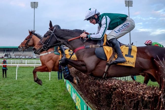 L'Homme Presse winning at Newcastle last month. Photo - Venetia Williams Racing