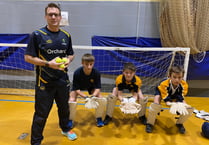 Youngsters bowled over by cricket stars
