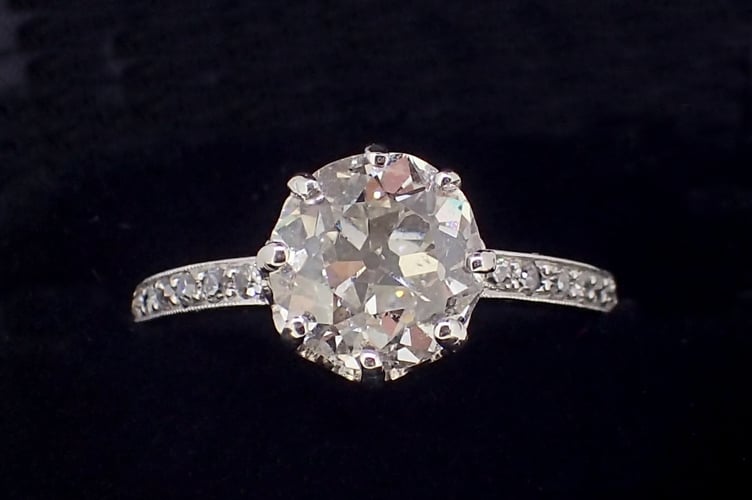 Large Diamond Solitaire Ring