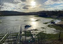 Flooded sports ground turns to giant ice field