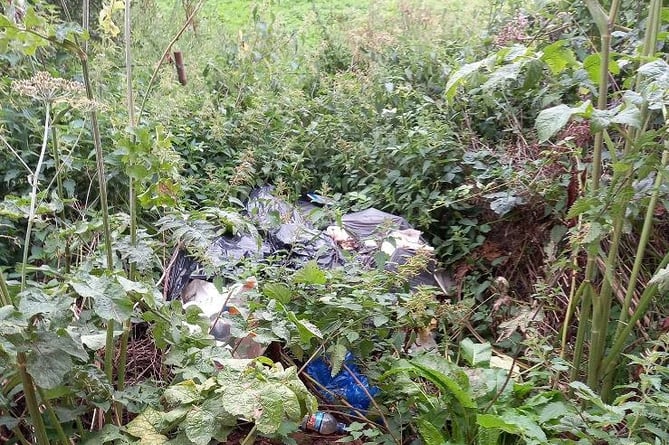 Flytipping left at Tidnor Lane Hereford