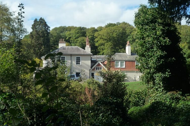 Bronsil House in the grounds of the castle