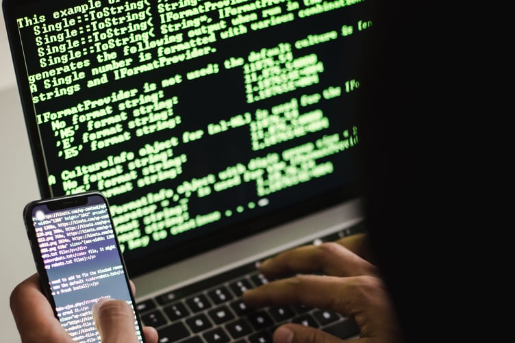 Cyber crime stock image