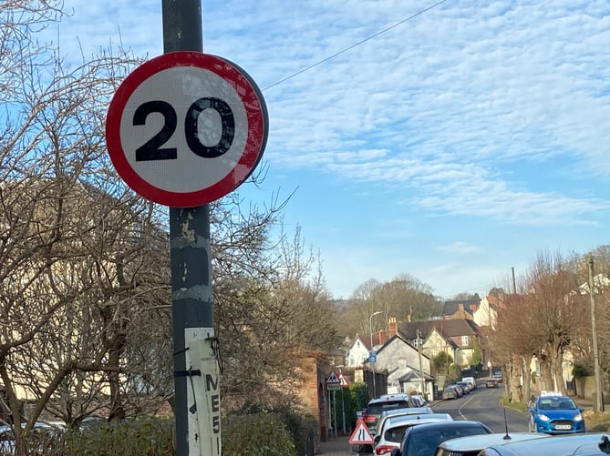 New 20mph sign in Monmouth