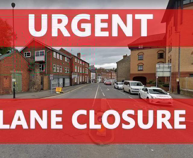Road closure on Commercial Street and Gomond Street in Hereford