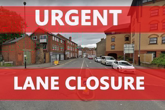 Herefordshire Highways lane closure