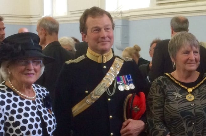 Joyce Thomas with Patrick Darling DL, High Sheriff