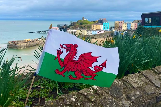 St David's Day Welsh flag