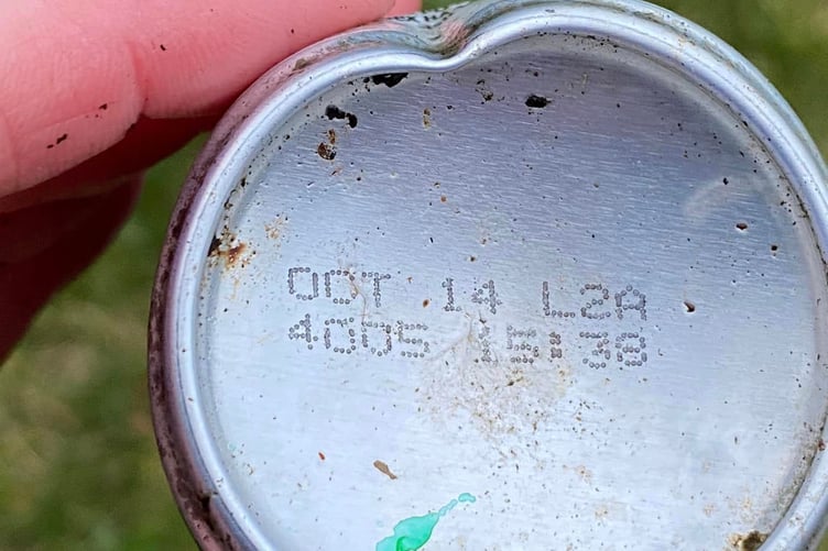 A discarded drinks can