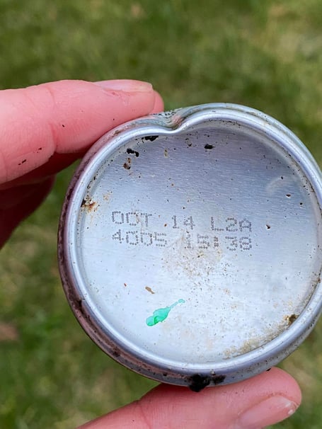 A discarded drinks can