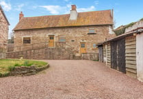Countryside barn conversion for sale has "wonderful" views