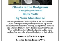 Dr Tom Moorhouse to discuss new book, Ghosts in the Hedgerow