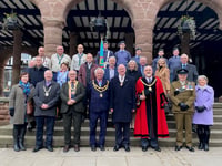Public service praised by mayor in civic ceremony speech