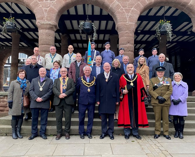 Mayoral civic service parade assembled