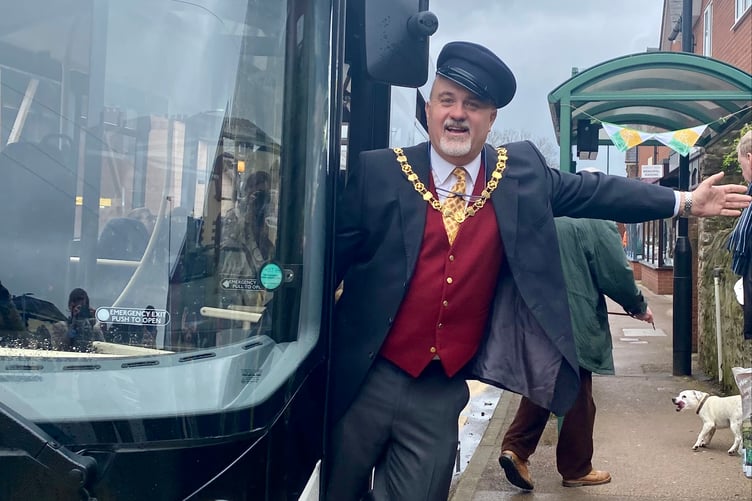 Mayor Ed O'Driscoll on the Daffodil Line