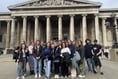 History students embrace London