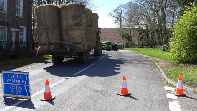 The road was closed from 11a,