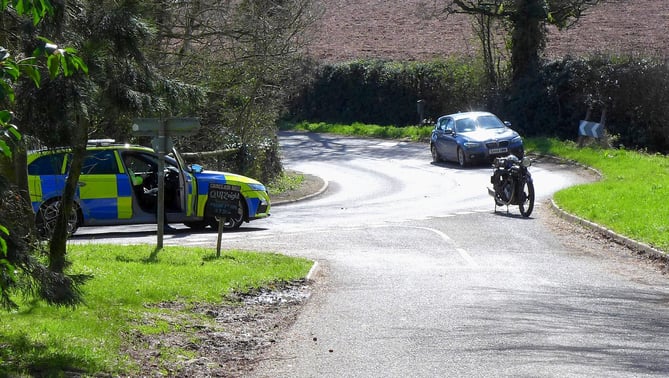 The scene at Cross Ash