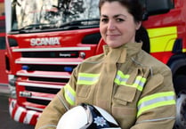 "One woman army" firefighter wins leadership award