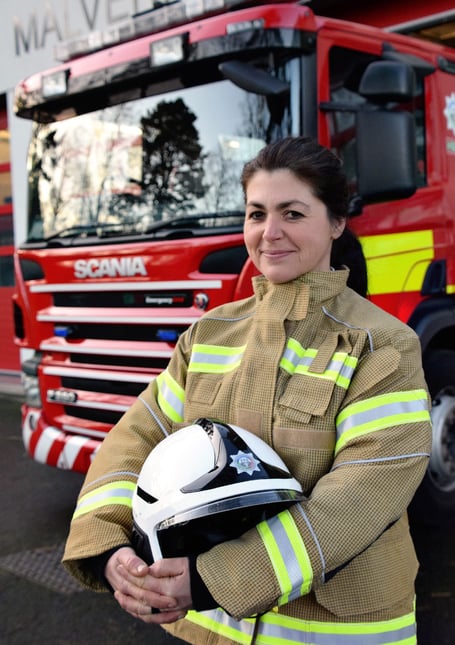 Deb Davies HWFRS firefighter