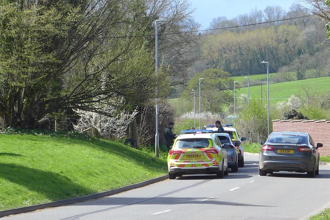 Police on Wonastow Road