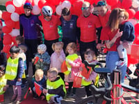 Fundraising cyclists raise £100,000 for Bone Cancer UK