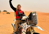 Girl on a Bike battles desert sun to finish in toughest ever rally