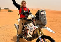 Girl on a Bike battles desert sun to finish in toughest ever bike rally