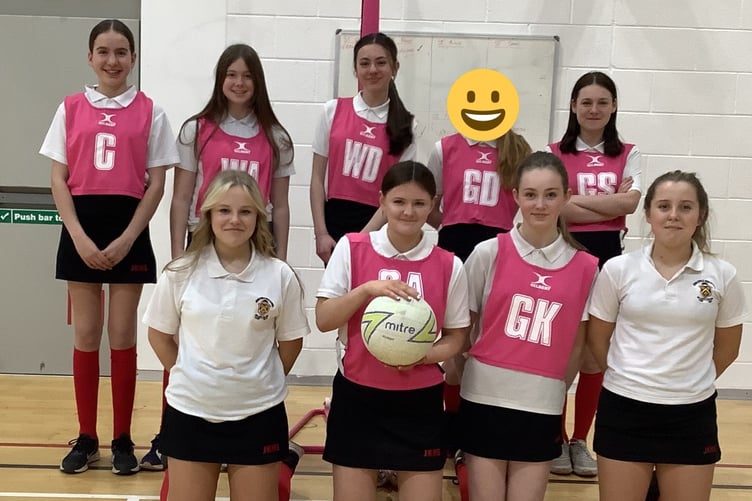 JKHS year 8 netball team