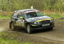 Rally couple burn it up in Kielder