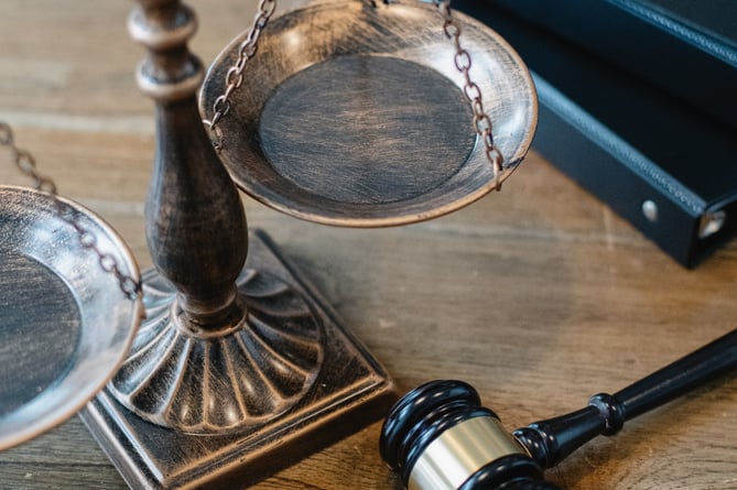 balancing scales and gavel