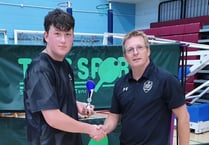 Tom Heath’s claims Junior Singles county table tennis trophy
