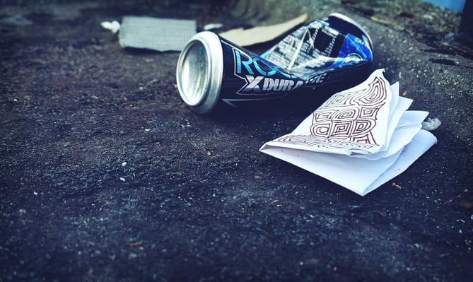 Litter stock image