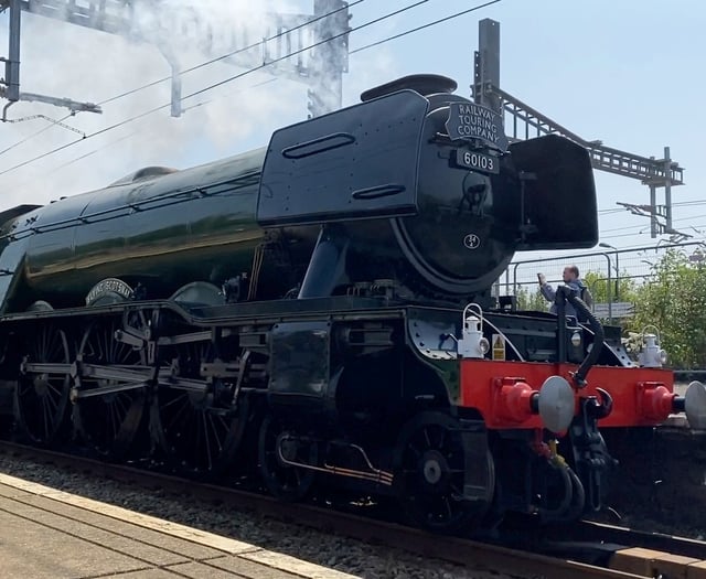 Flying Scotsman steams through Severn Tunnel