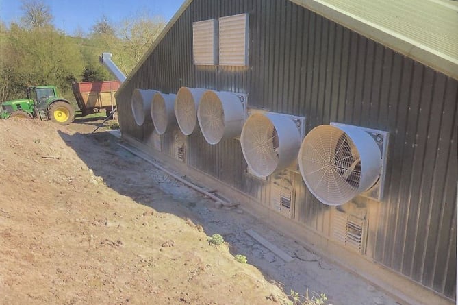 Neighbours have complained about the noise from the chicken shed fans