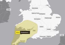 Yellow warning issued for heavy rain and thunderstorms today, apparently