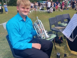 Acclaimed music man Connor Edwards joins Parkend Silver Band