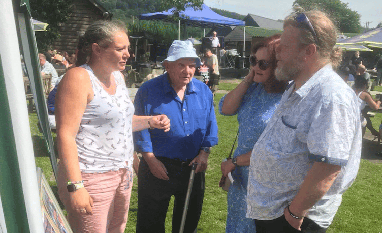Natasha and Frank Barnett (pictured left) are heading the campaign to open Mireystock Tunnel for walkers and cyclists