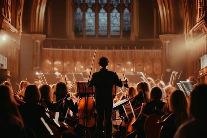 Orchestra in church