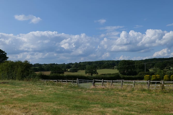 The site of the proposed solar farm in Upleadon near Newent