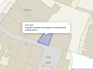 Tattoo parlour applies to join Ross high street