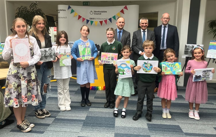 School artwork competition presentation event