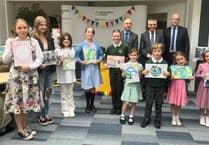 Young artists from several local primary schools claim prizes in county competition