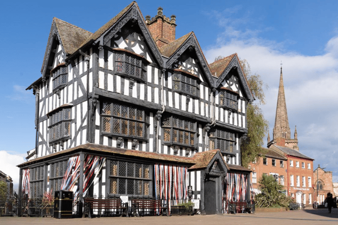 17th century black and white timber-framed house