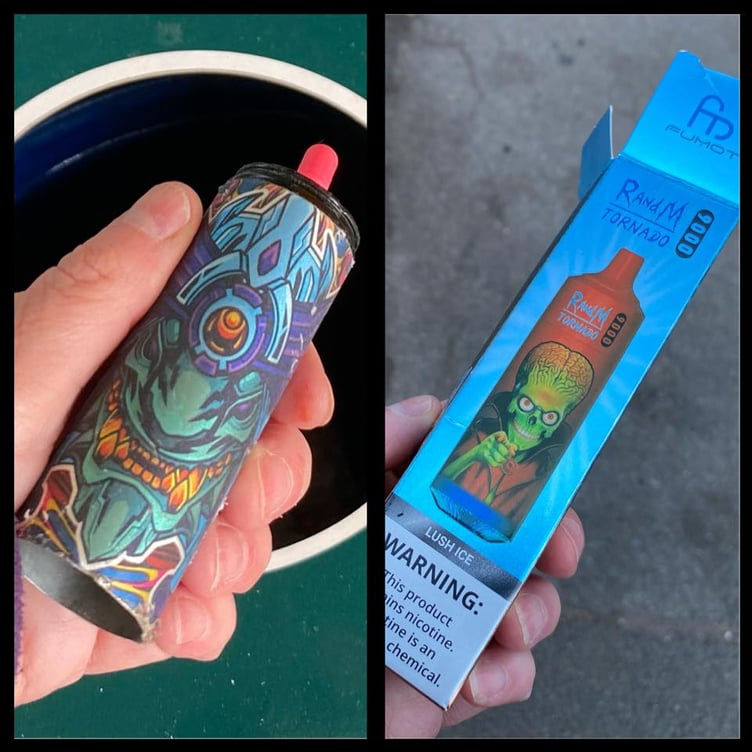 Vapes which some think are marketed towards children