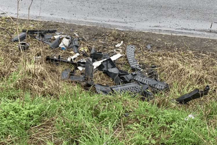 Litter near the site of the proposed McDonald's