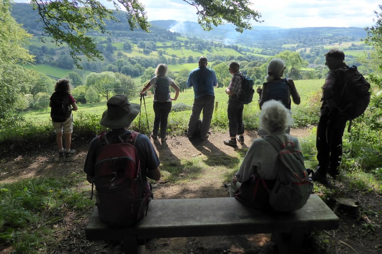 Ross walkers enjoying the view