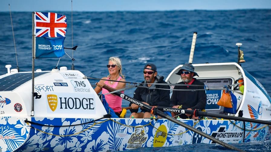 Pacific Rowers Monmouthshire Pacific ocean rowers reach shore after 51 days ...