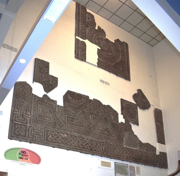 Roman Mosaic in Hereford Museum
