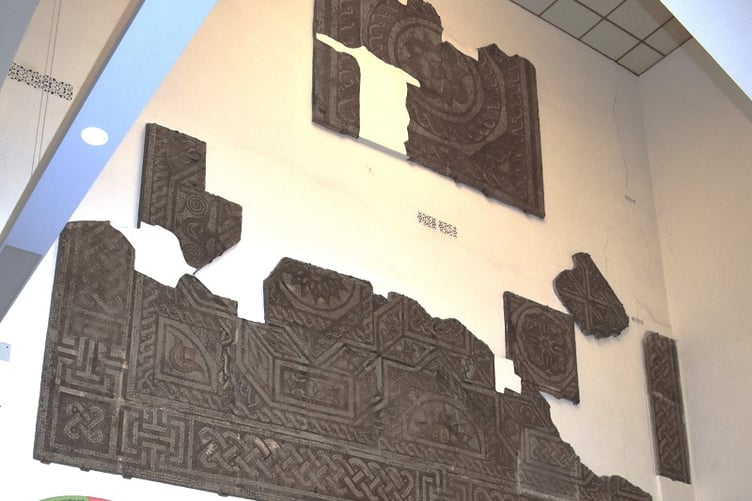 Roman Mosaic in Hereford Museum